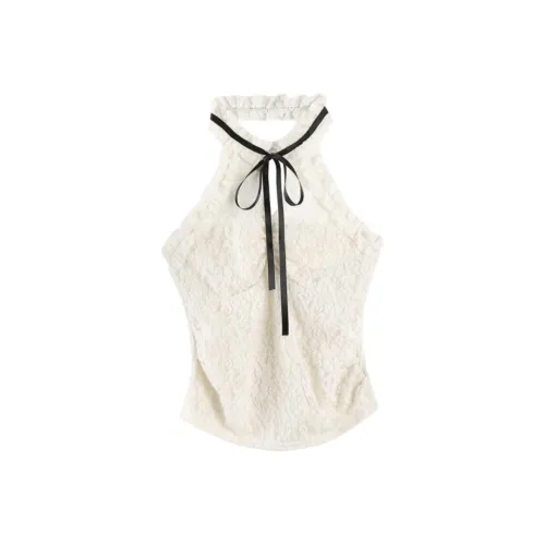 ABBY GODDESS Экрю Женские Майки