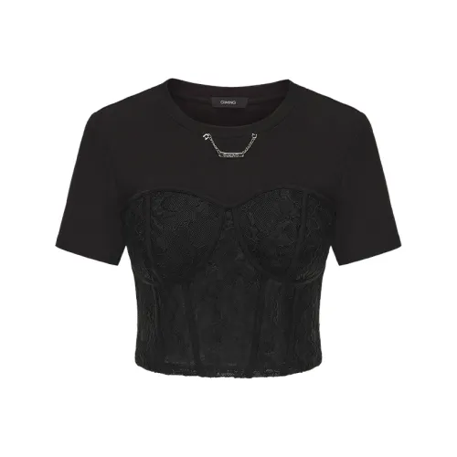 GIMING Черные Женские T-рубашки