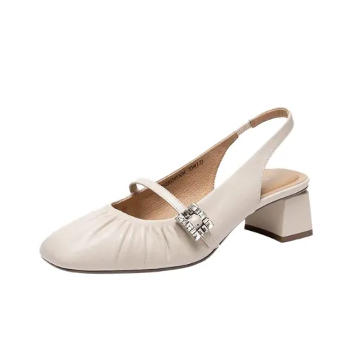 C°BANNER Muted Series Грубый каблук Высокие каблуки 4CM Женские