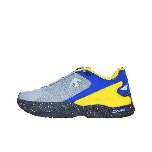 DESCENTE Беговые кроссовки Низкий верх Желтый Синий Мужской
