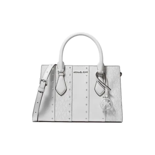 MICHAEL KORS SHEILA Покрытый холст Сумка через плечо Сумка Маленькая Женская Белая