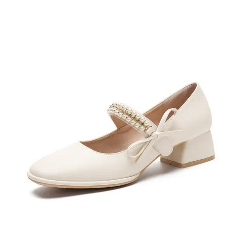 TAFN Mary Jane обувь Женская Абрикос