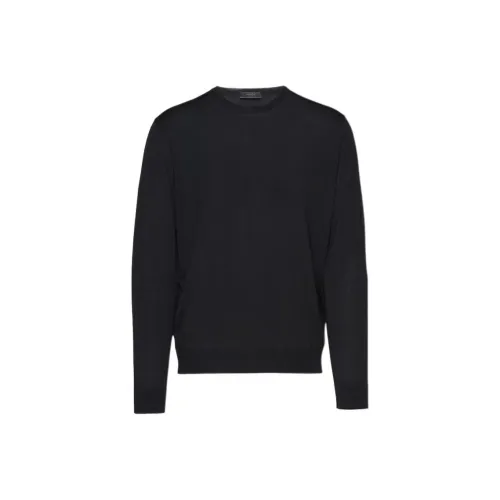 PRADA Мужские черные свитеры