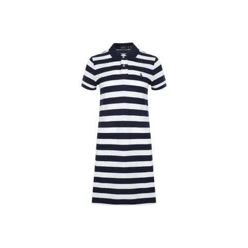 Polo Ralph Lauren SS25 Короткий рукав Платье Женское Темно-синий