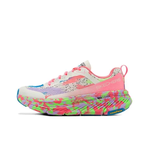 Skechers WOMEN'S GO Series Износостойкий и Легкий Низкий Топ Беговые кроссовки Женские Розовый Зеленый