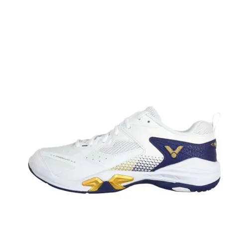 VICTOR 9200cHP Амортизаторы Slip-resistant Низкие Кроссовки для Бадминтона Унисекс Белый Синий