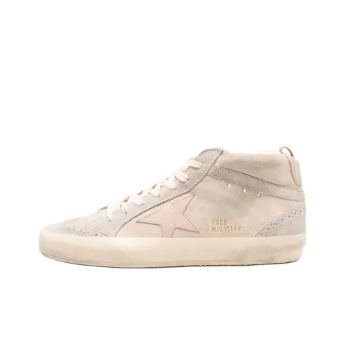 Golden Goose Mid Star MID Топ Скейтборд Кроссовки Женские Бежевые