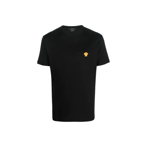 VERSACE Мужские черные T-рубашки