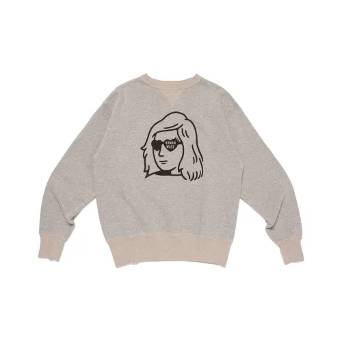 Human Made MINOR FIGURES Collaboration Серый Унисекс Толстовки