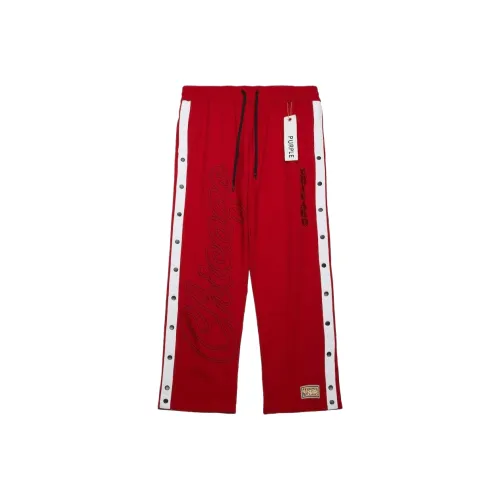 Mitchell Ness Red Men's Casual Pants Mitchell Ness Красный Мужские Повседневные Брюки