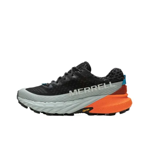 MERRELL Agility Peak 5 Амортизация Низкий Топ Беговые кроссовки Женские Черный Оранжевый