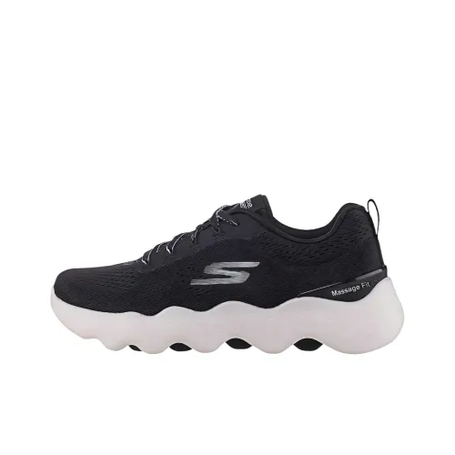 Skechers Go Walk Massage Fit Устойчивый к истиранию Низкий Топ Повседневная Обувь Женская Черная