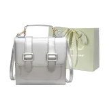 Серебристая +сумка для покупок