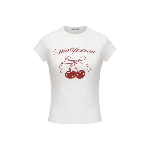 XIAOLIZI Белые Женские Футболки