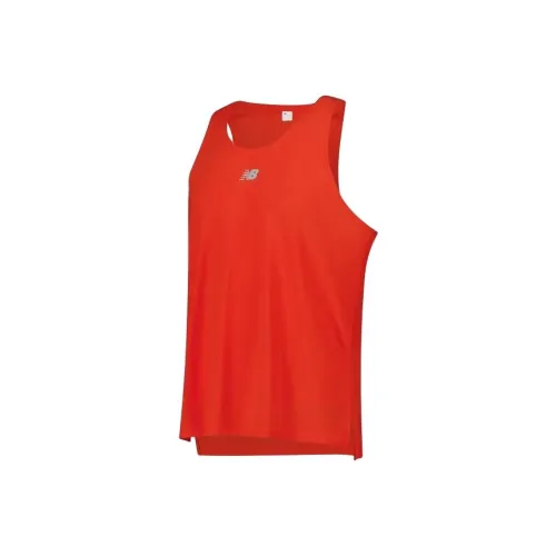 New Balance Бег Майка Мужская Красная
