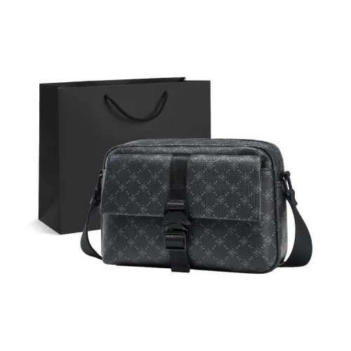 MEXICAN ПВХ Одно Плечо Маленькая Сумка Сумка через плечо Стандартная Мужская Черная