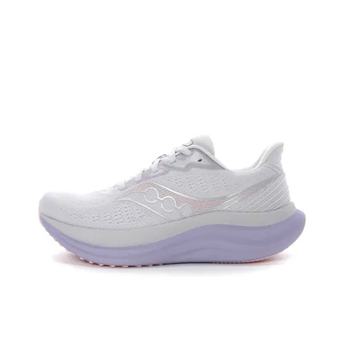 Saucony Triumph Victory 23 Беговые кроссовки Низкий верх Белый Фиолетовый Женские