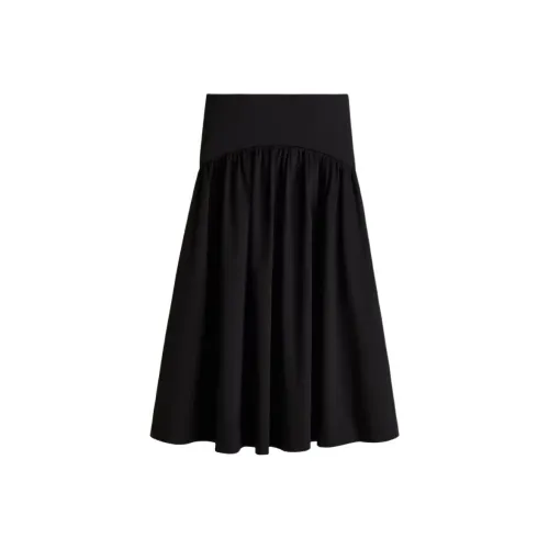 H&M Черные Женские Повседневные Длинные Юбки