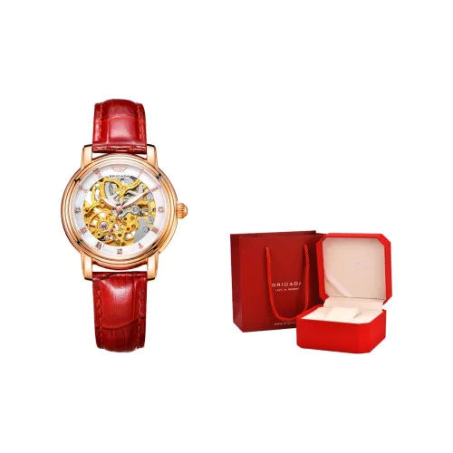 BRIGADA Автоматический механический механизм Женские часы 34мм*34мм*11мм Скелет