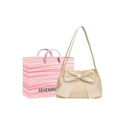 SEVENMOONS ПУ (полиуретан) Сумка через плечо Унисекс Экрю Желтый Розовый