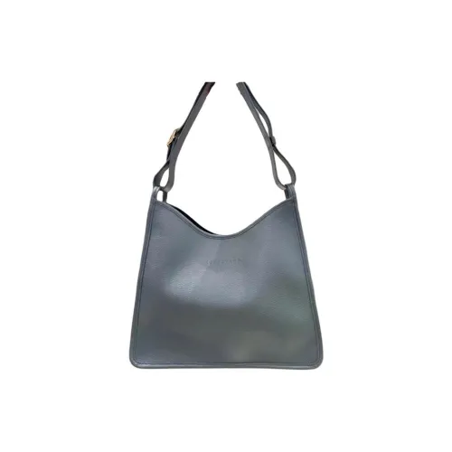 LONGCHAMP Le Foulonné Коровья кожа Сумка через плечо Средняя Женская Синяя