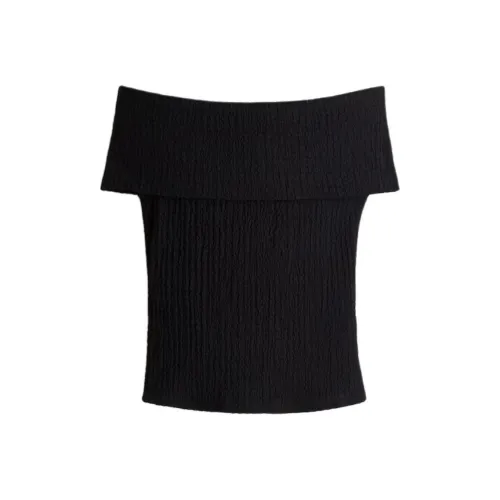 H&M Черные Женские Футболки