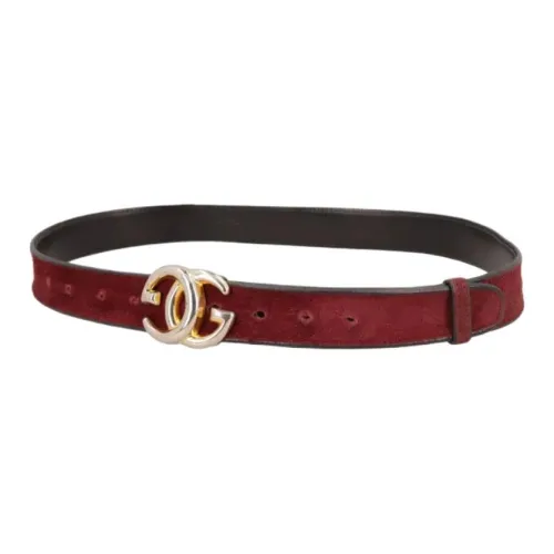 GUCCI Кожаные ремни Женские Красный 3 см