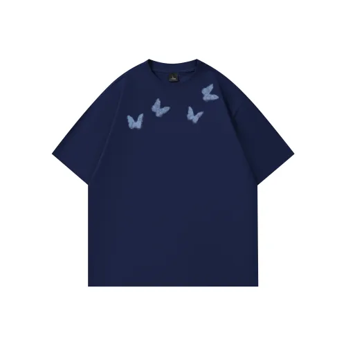 HIPHOPPUNKS Темно-синяя унисекс футболка