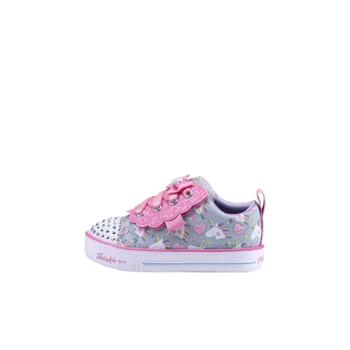 Skechers Kids Shuffle Lite Low Топ Обувь для малышей Розовый Infant And Toddler