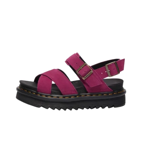 Dr.Martens VOSS II One Ремешок Сандалии 4,5 см Женские Вишнево-Красный