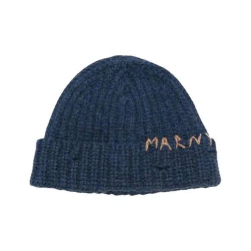 MARNI Новая шерсть Шапки-бини Унисекс Синий