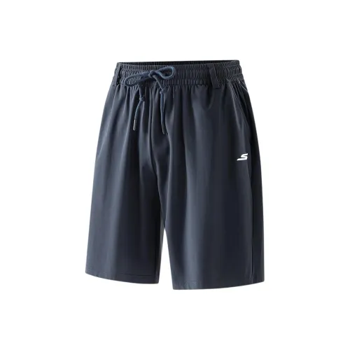 Skechers Темно-синий 022C Унисекс Повседневные шорты