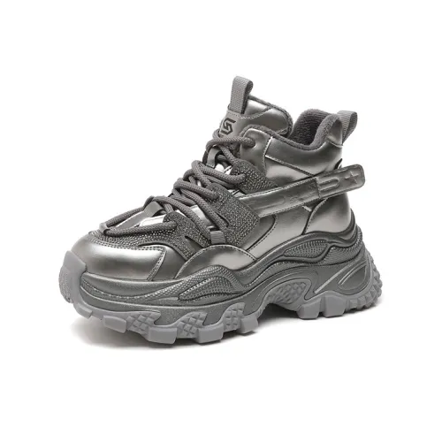 ST SAT Высокие Топы Толстая Подошва Женские