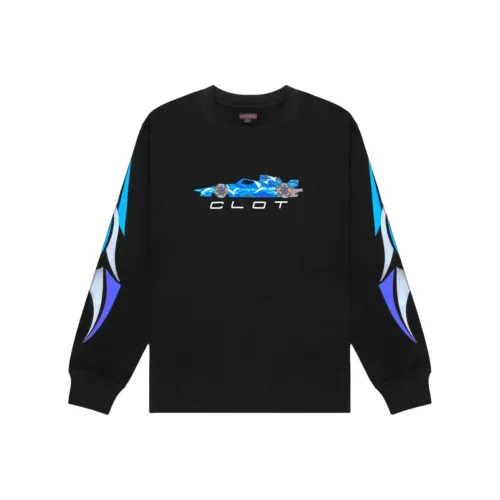 CLOT Formula E Коллаборация Черная Унисекс Рубашка T