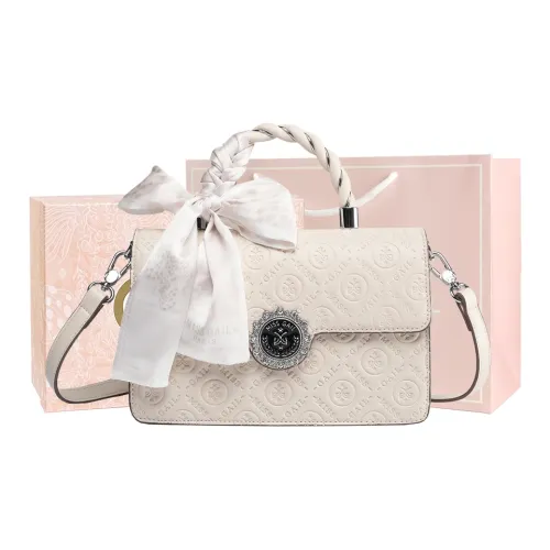 MISS GAIL Сумка через плечо из синтетической кожи сумка обычного размера женская тисненая белого цвета