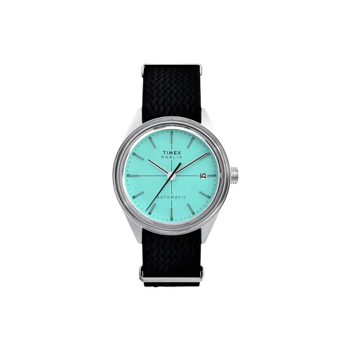 TIMEX Автоматический Механический Механизм Мужские Часы 38 мм Синий