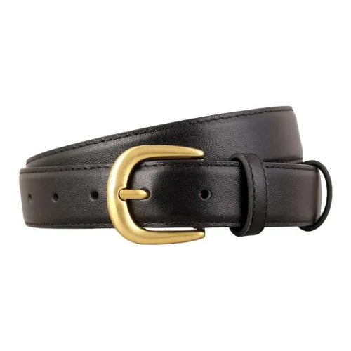 Yamaichi Maru Ремни из крупнозернистой текстуры коровьей кожи женские 3 см