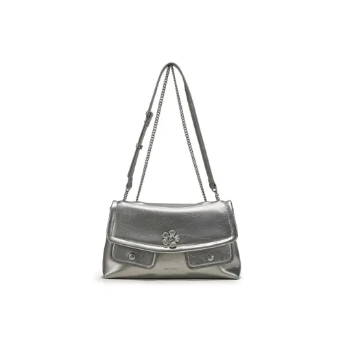 Simedin Сумка через плечо из коровьей кожи сумка на плечо женская экрю античное серебро глубокий черный