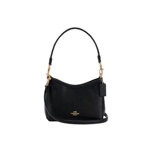 COACH Лорел Коровья кожа Сумка через плечо Маленькая сумка на плечо Женская Черная