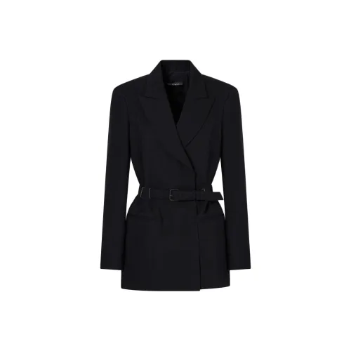 EMPORIO ARMANI Бизнес-костюм Пальто Женское Черное