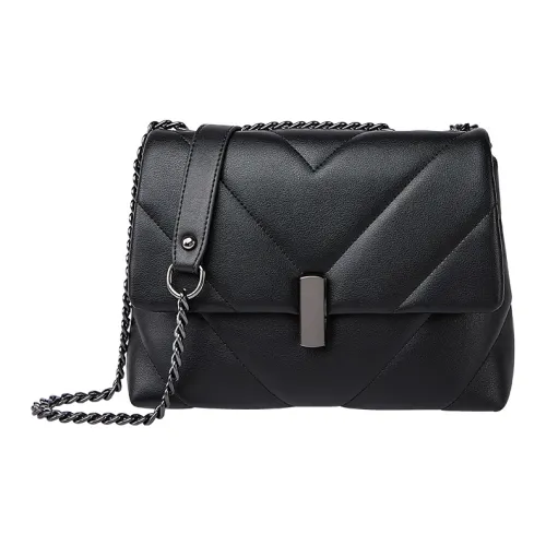 Narandu Коровья кожа синтетическая кожа сумка с цепочкой сумка через плечо маленькая квадратная сумка женская черный белый