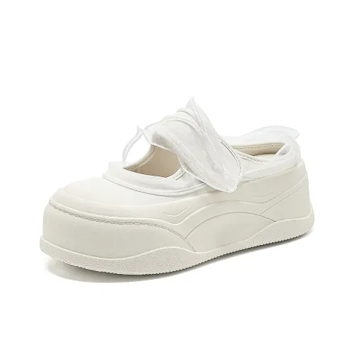 La Chapelle Устойчивые к истиранию Сопротивляющиеся запахам Домашние тапочки Женские Белые