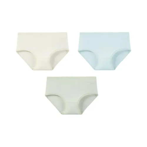 361° Комплекты Светло-желтый + Светло-синий + Горохово-зеленый Женские Трусики-бикини