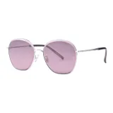 Прозрачная темно-фиолетовая оправа с фиолетовыми линзами