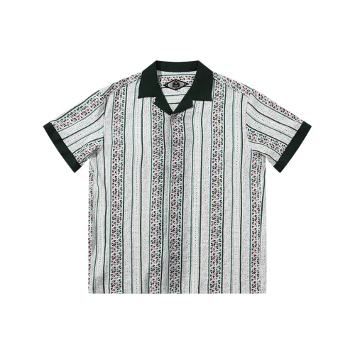 SOARIN YUPPIE Лето Рубашка Оригинальный дизайн Кубинский воротник Цветочный Рубашка Мужская