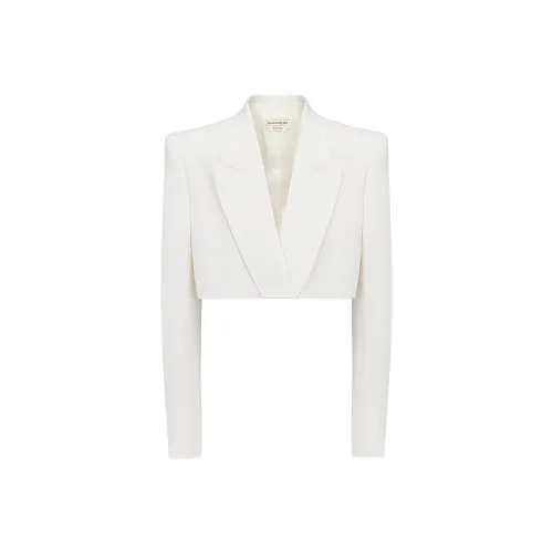 Alexander McQueen Мягкие Белые Женские Куртки