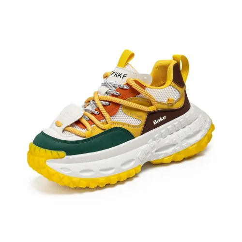 Bake Дышащий и Износостойкий Низкий Топ Толстая Подошва Кроссовки Мужские