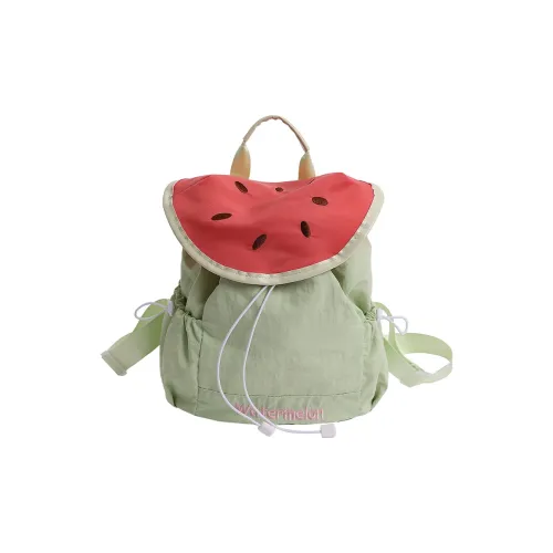 Kaka Tree Нейлон Рюкзак Стандартный Унисекс Зеленый Арбуз Розовая Гуава Желтое Яблоко Зеленая Груша