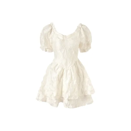 ACAINES Короткое платье с короткими рукавами женское