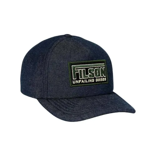 Filson Cotton Denim Caps Unisex Dark Blue